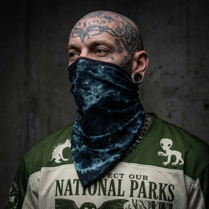 Wave Wide Mesh Face Shield