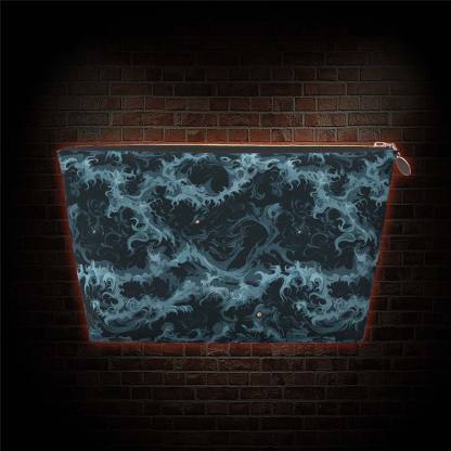 Wave-Wide Makeup Bag
