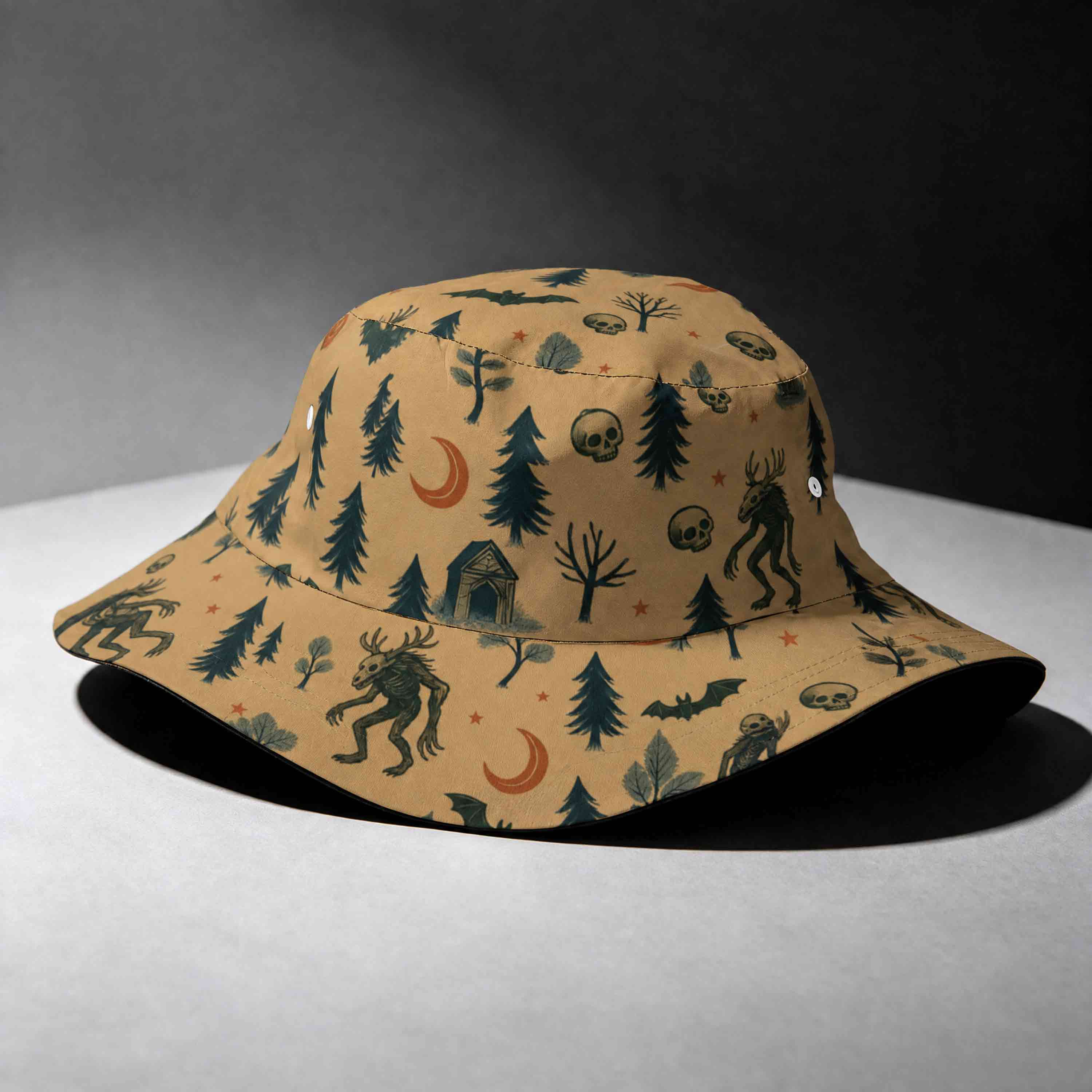 Wendigo-in-the-Forest Bucket Hat