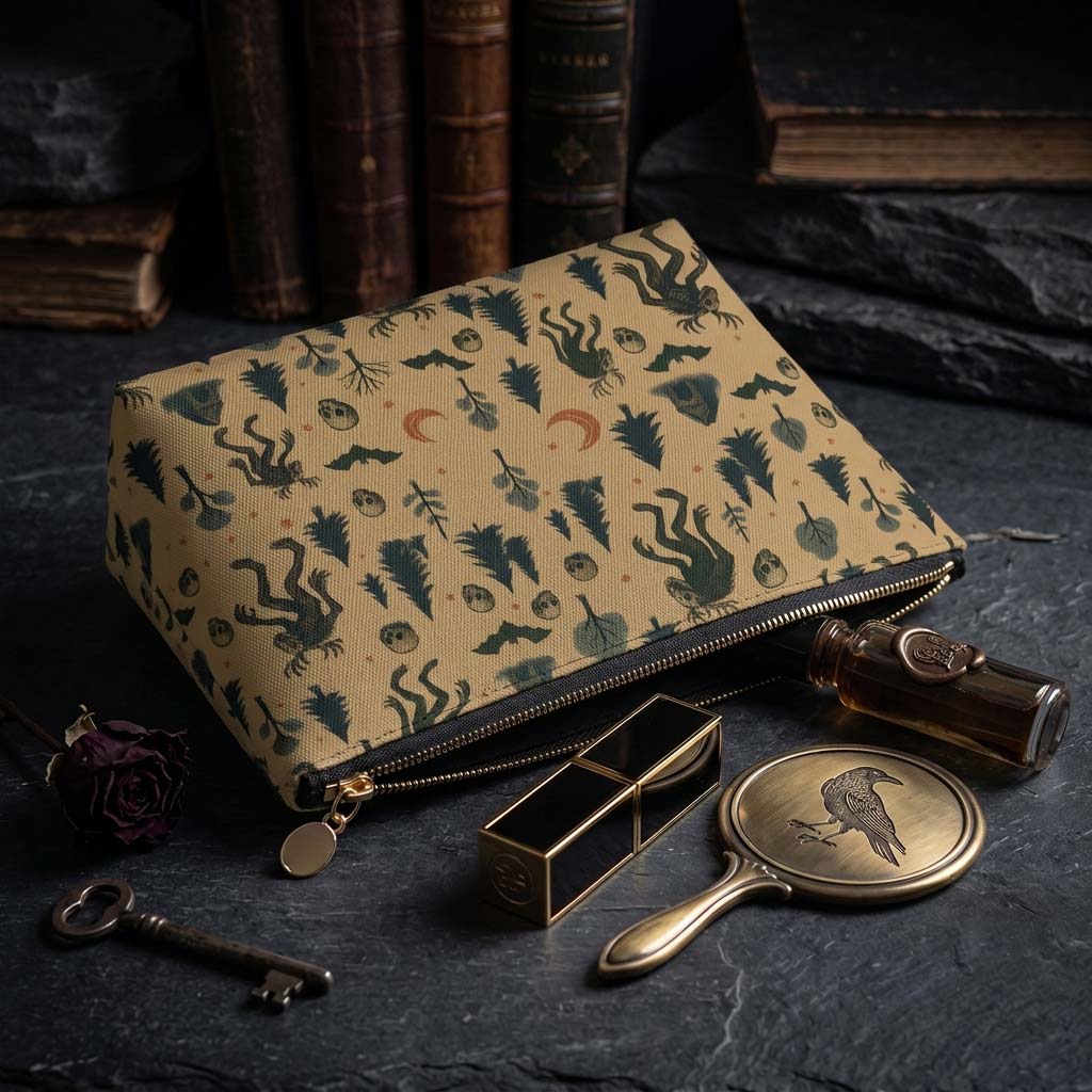 Wendigo-in-the-Forest Makeup Bag