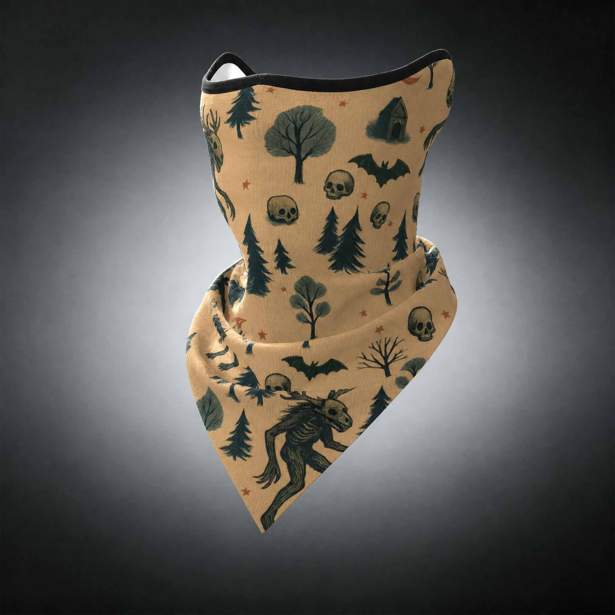 Wendigo in the Forest Mesh Face Shield