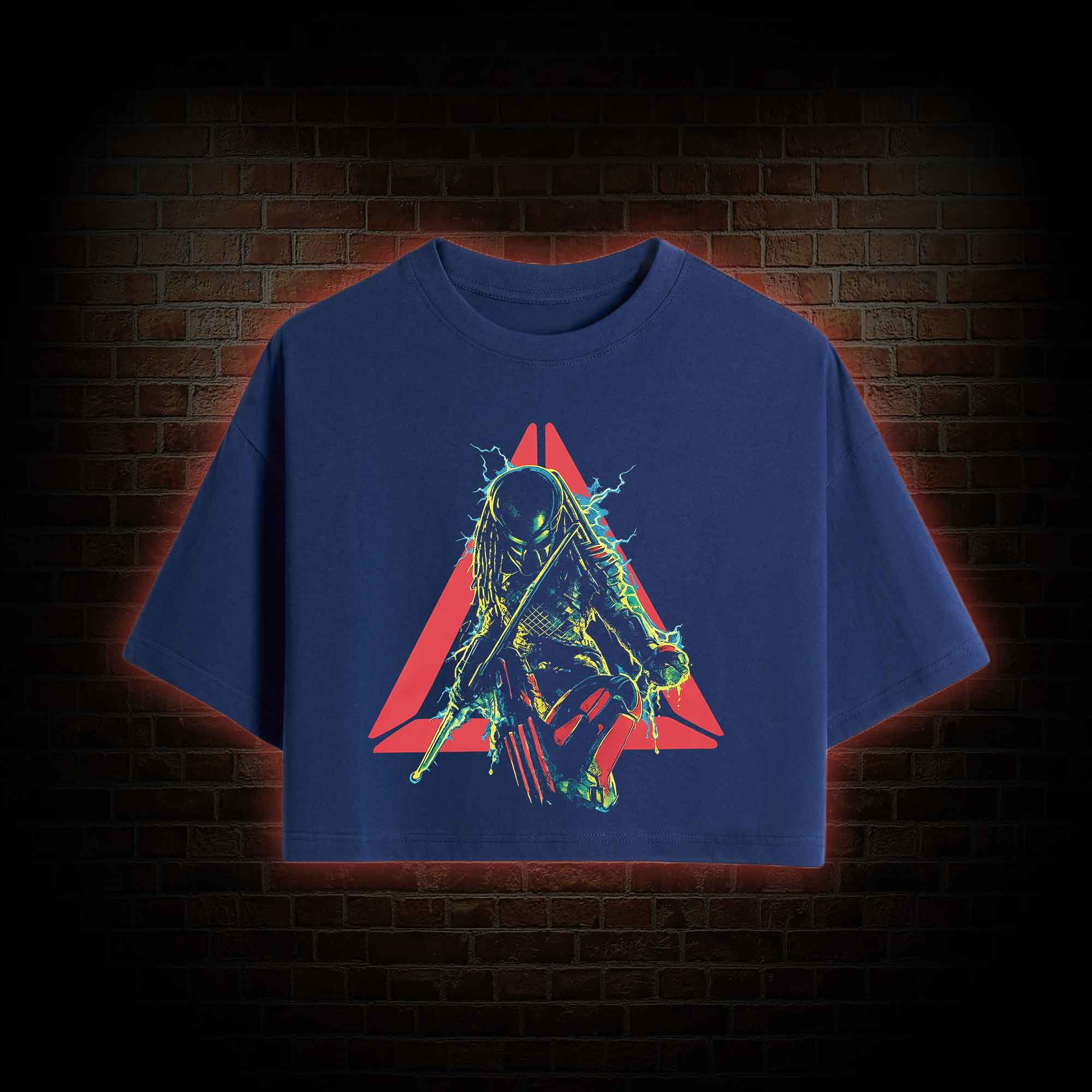 Retro Cult Alien Hunter Crop Top