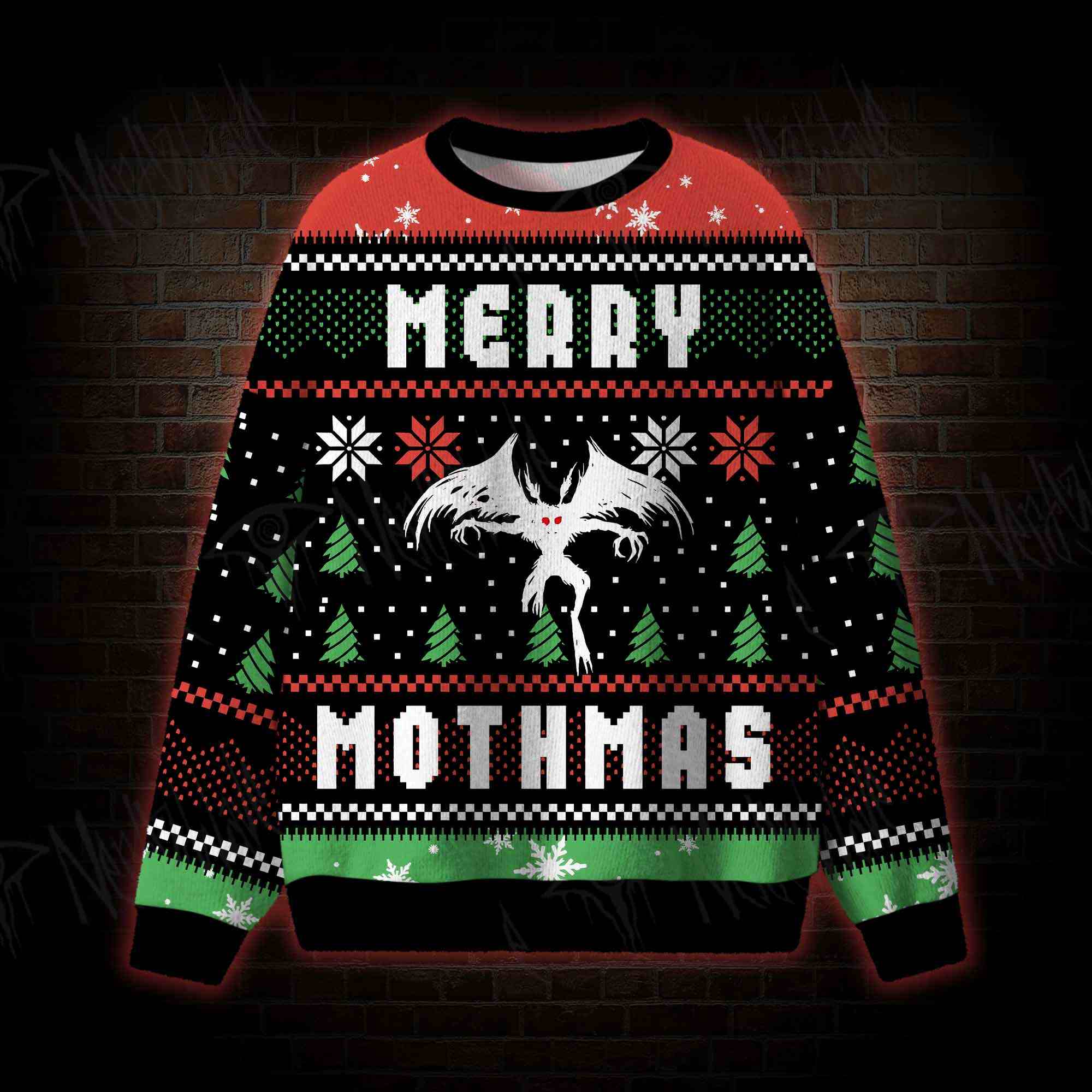Merry Mothmans Funny Ugly Sweatshirts