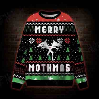 Merry Mothmans Funny Ugly Sweatshirts