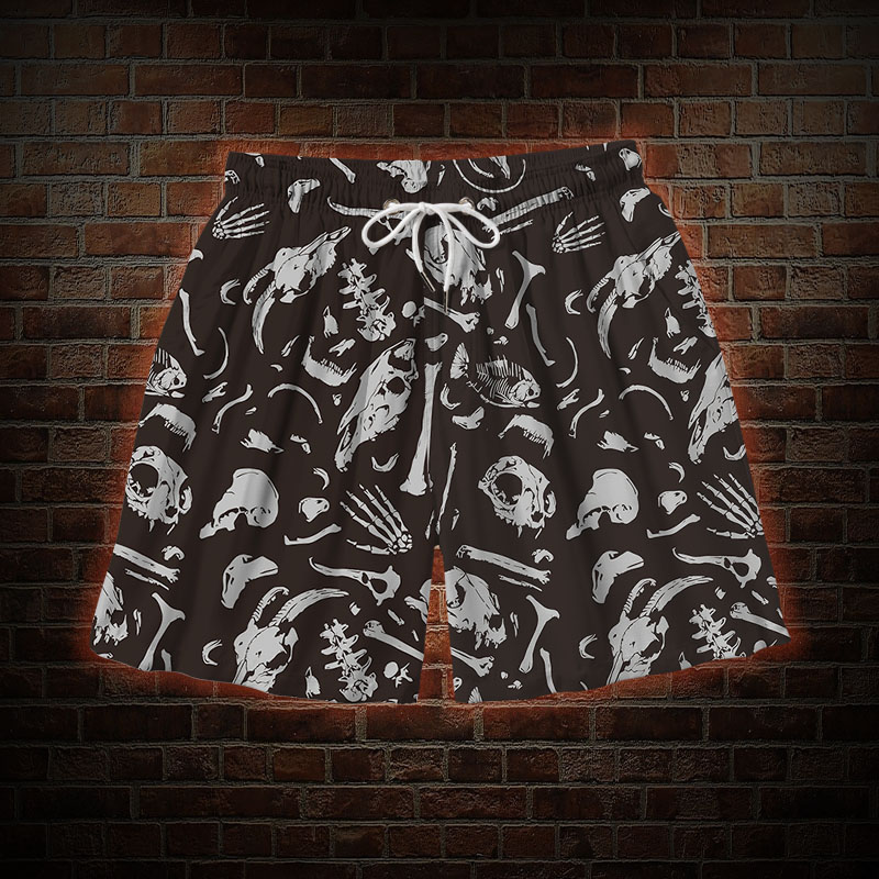 Dinosaur Fossils Mens Swim Trunks