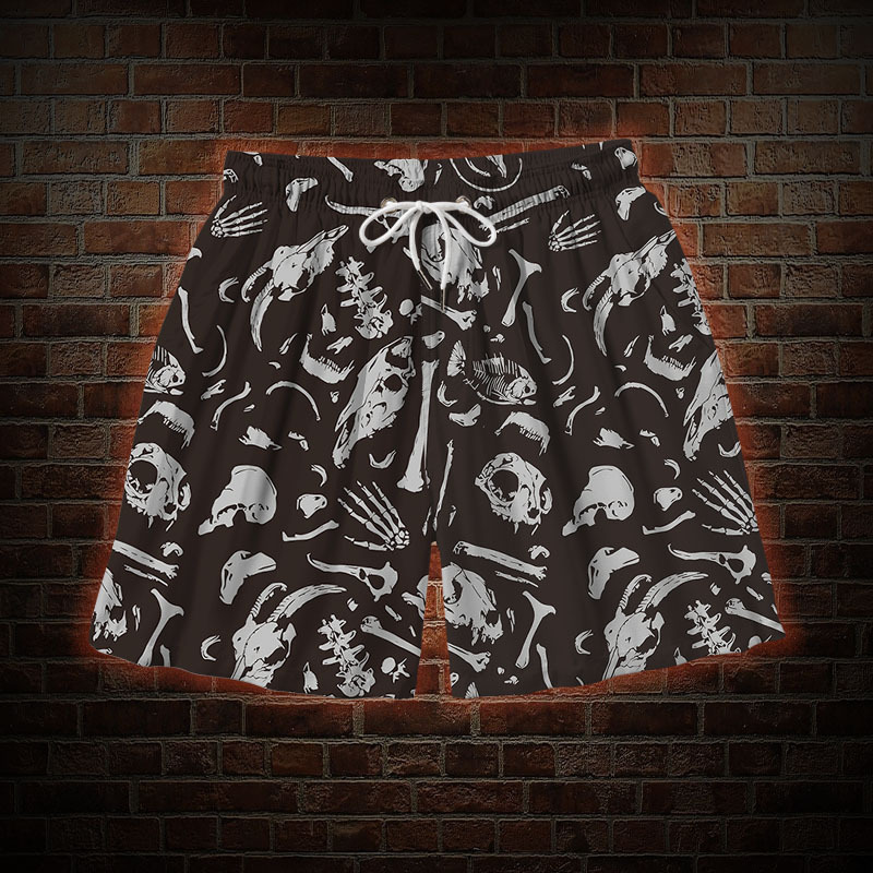 Dinosaur Fossils Mens Swim Trunks