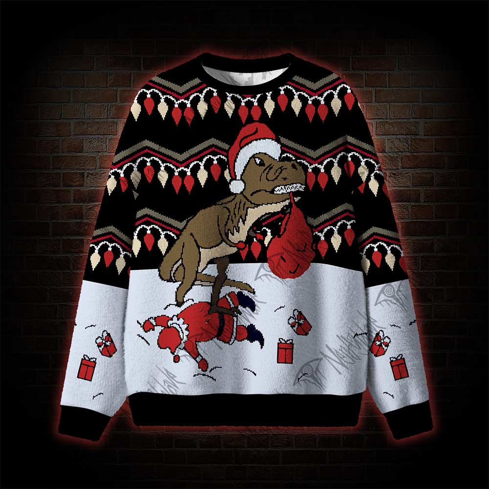 T-Rex Dinosaur Ugly Sweatshirts