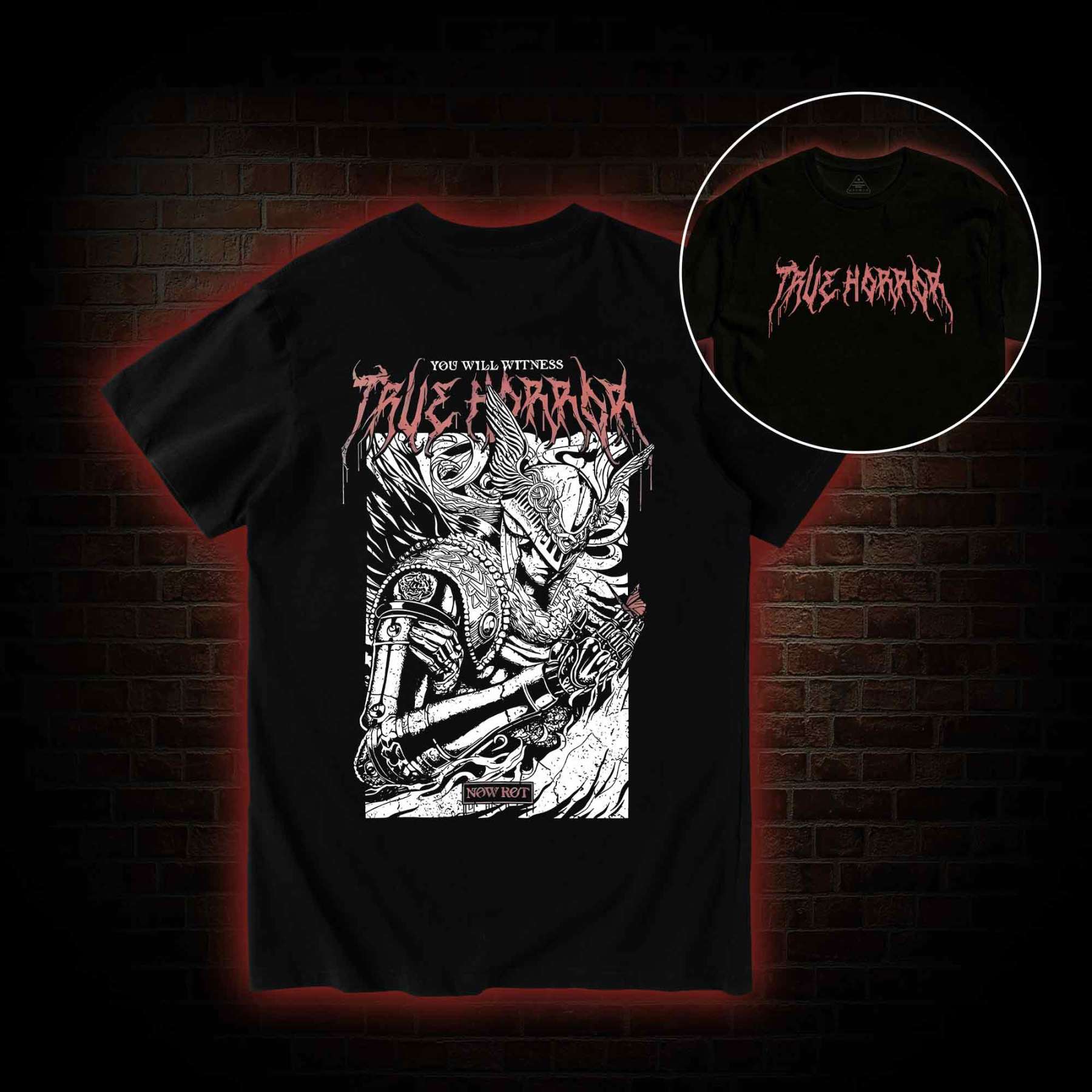 You Will Witness True Horror Back Print T-Shirt