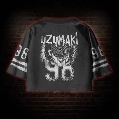 Horror Eyeball Sports Women's Cropped Mesh Jersey