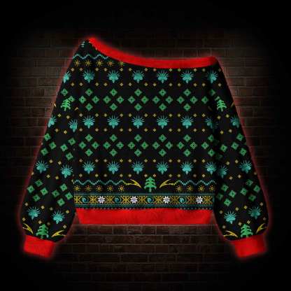Alien Off Shoulder Ugly Sweater