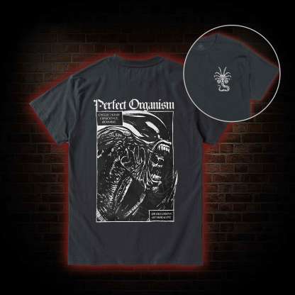 Alien Perfect Organism Back Print T-Shirt