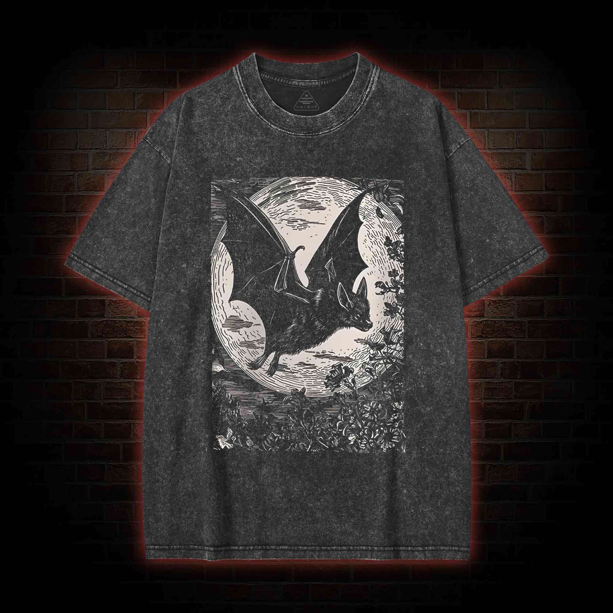 Medieval Bat Washed T-shirt