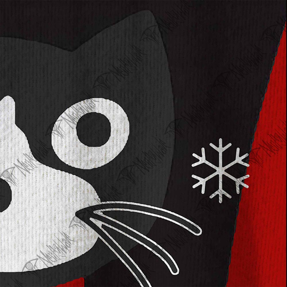 Santa Claus Cat Gingerbread Man Ugly Sweatshirts