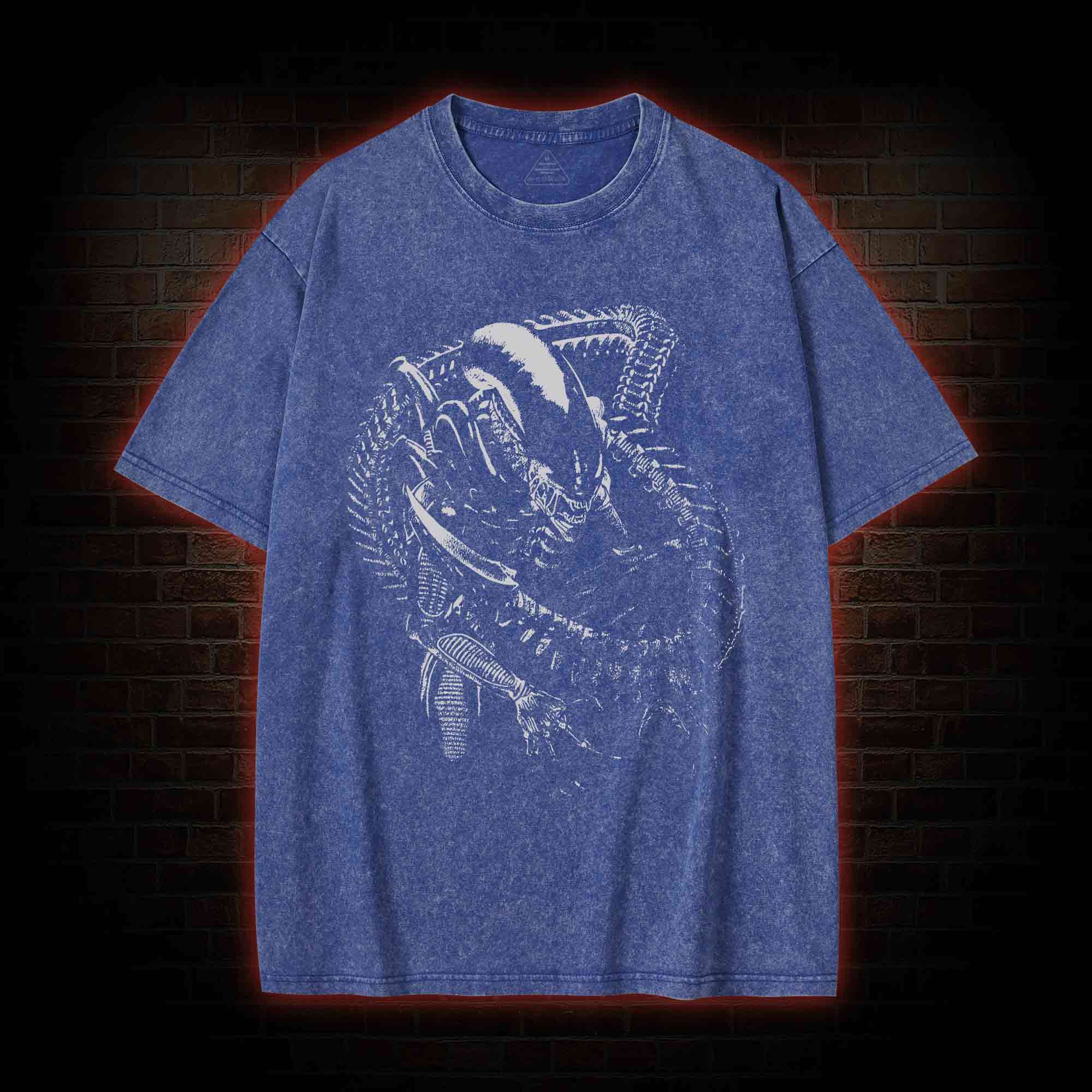 Alien Inspired Horror Washed T-Shirt