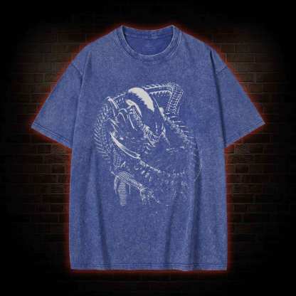 Alien Inspired Horror Washed T-Shirt