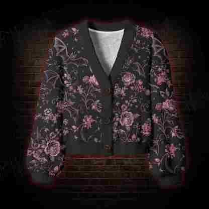 Bat Blossom Women's Cardigan Sweater