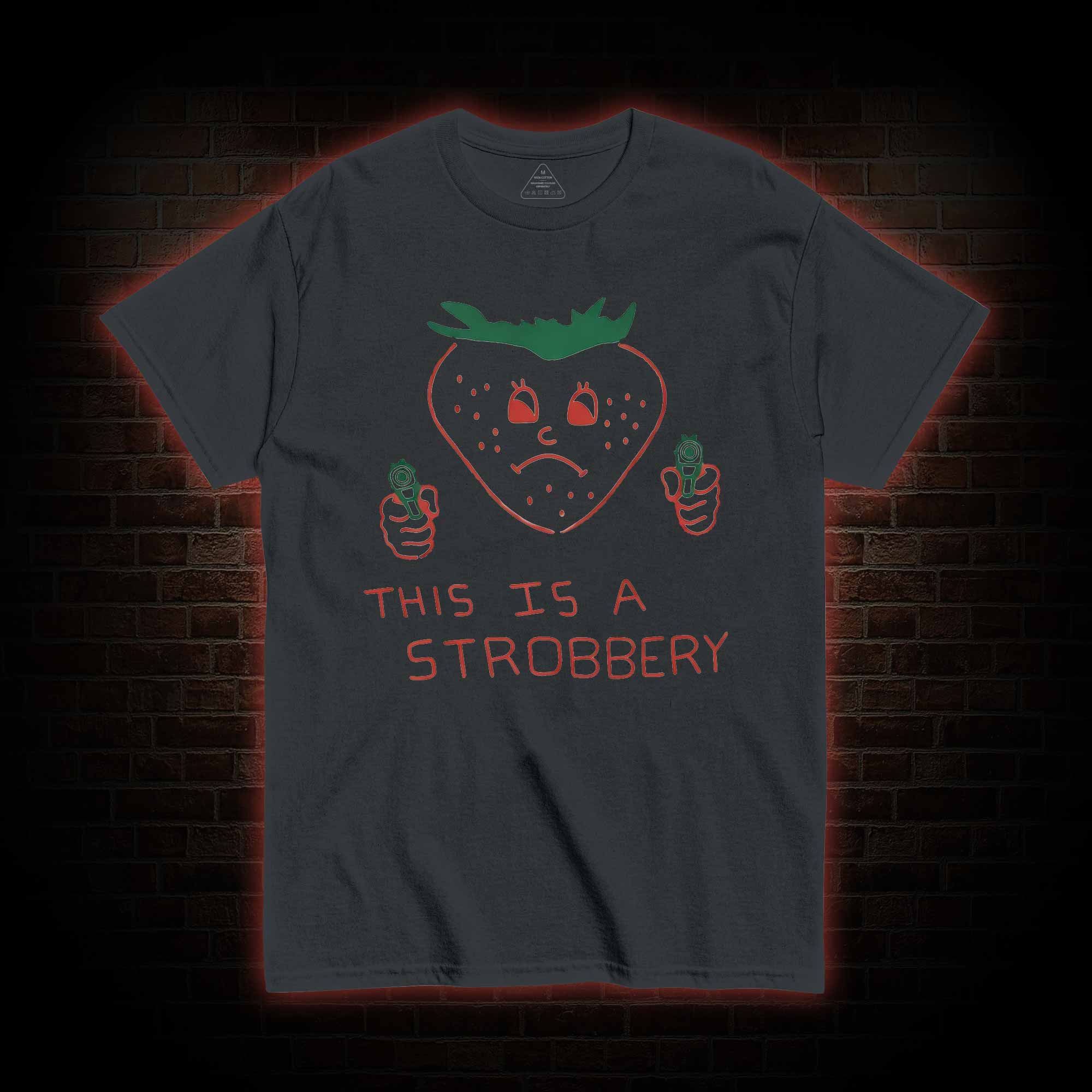 This is a Strobbery T-shirt