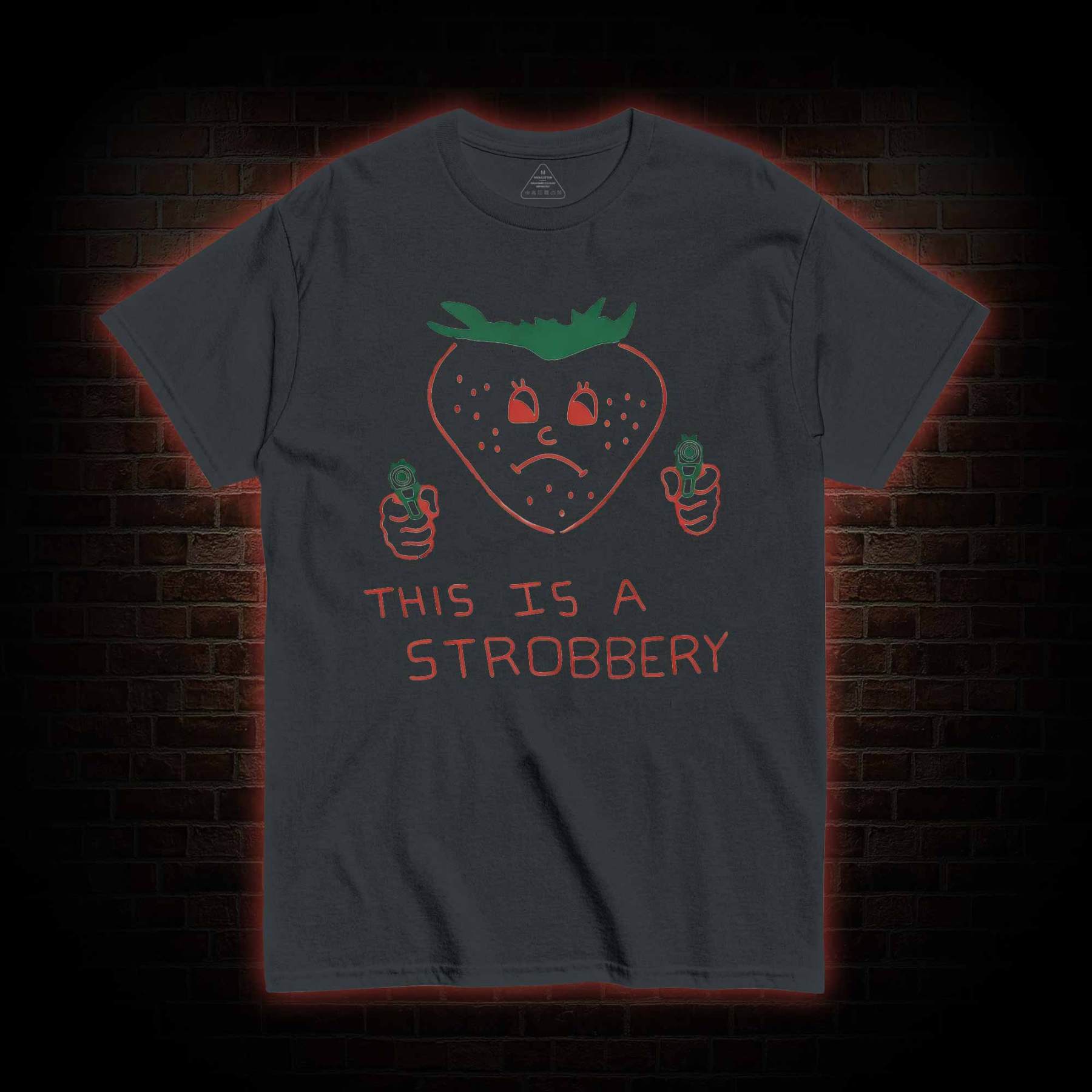 This is a Strobbery T-shirt