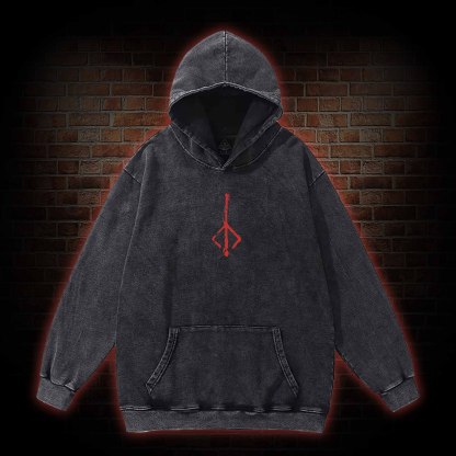 Gehrman Joins The Hunt Back Print Washed Hoodie