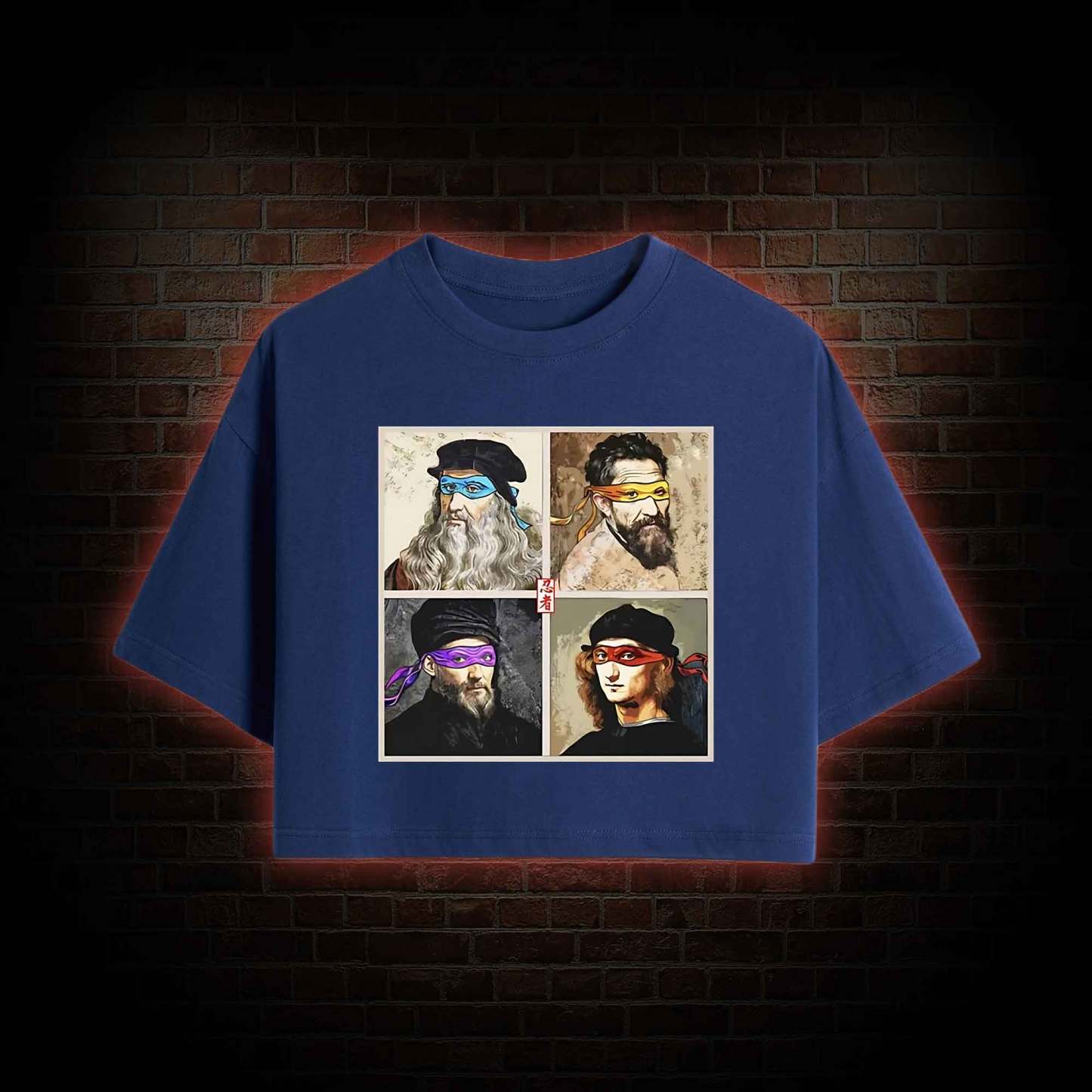 Masters of the Renaissance in the Light Crop Top