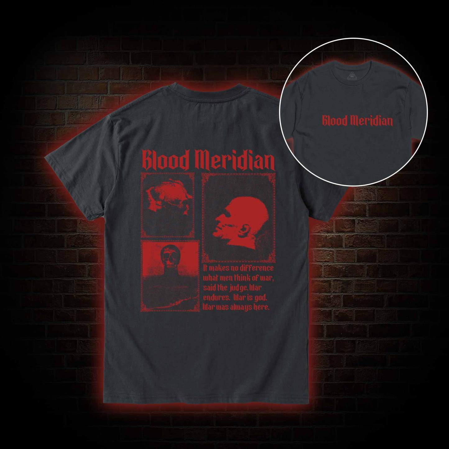 Blood Meridian Vintage Back Print T-Shirt