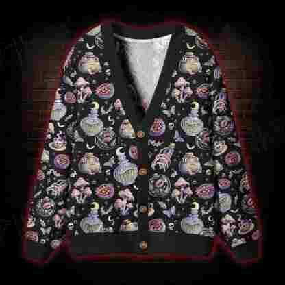 Midnight Potion Cabinet Cardigan Sweater