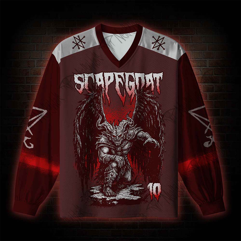 Azazel Horror V-Neck Long Sleeve Jersey