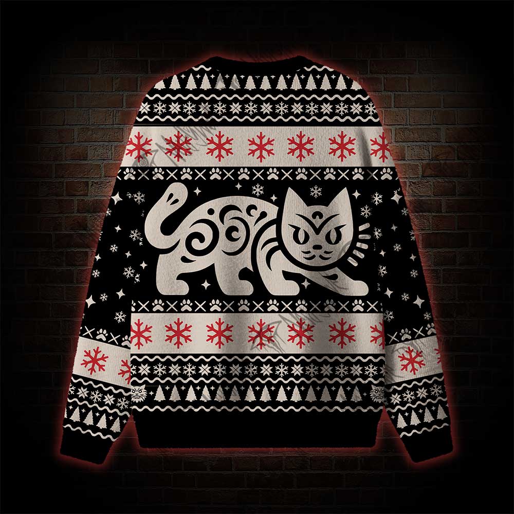 The Yule Cat Jolakotturinn Ugly Sweatshirts