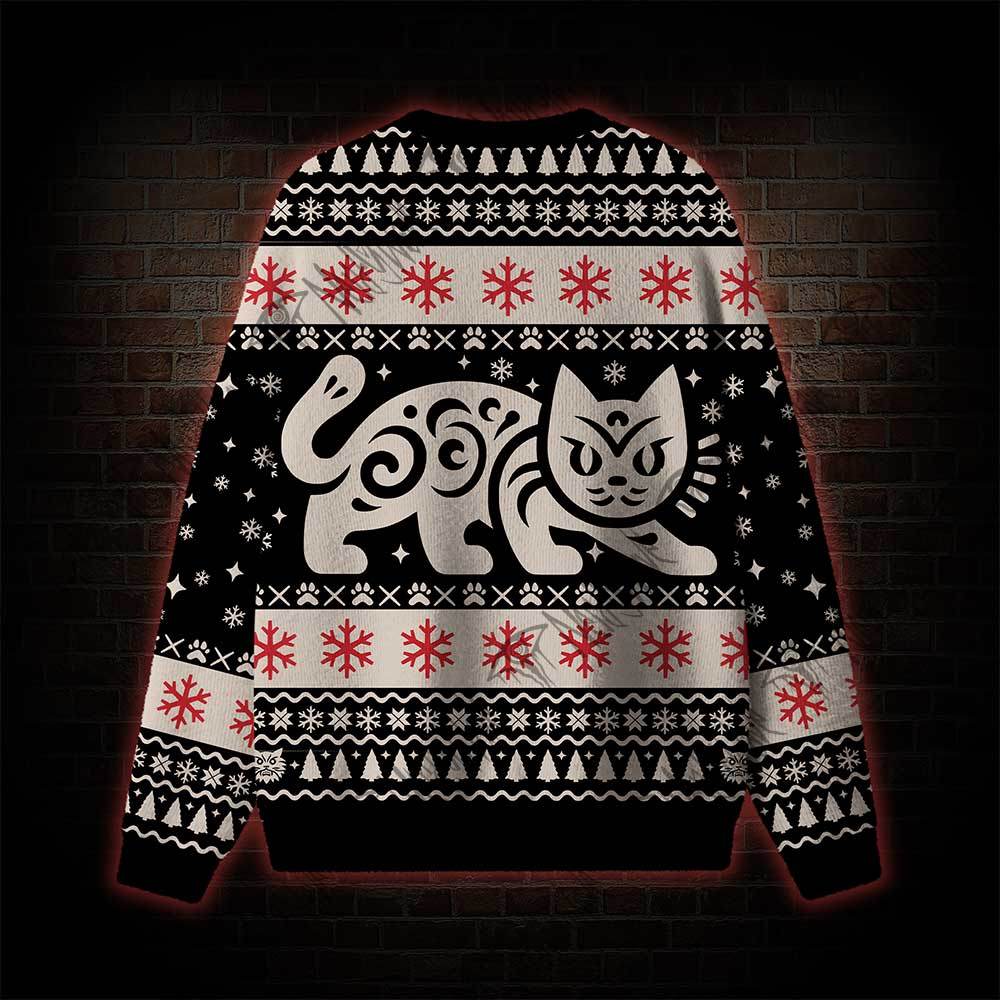 The Yule Cat Jolakotturinn Ugly Sweatshirts