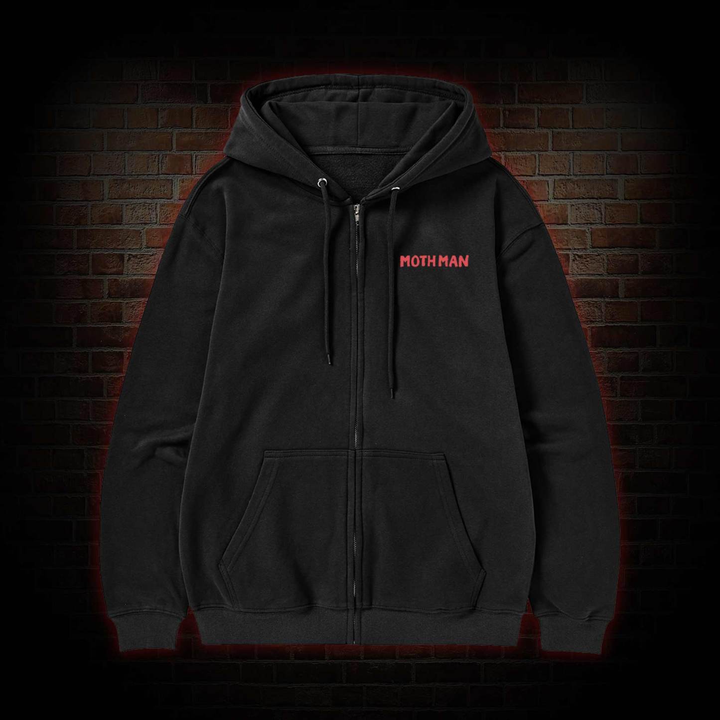 Cryptid Mothman Zipper Hoodie