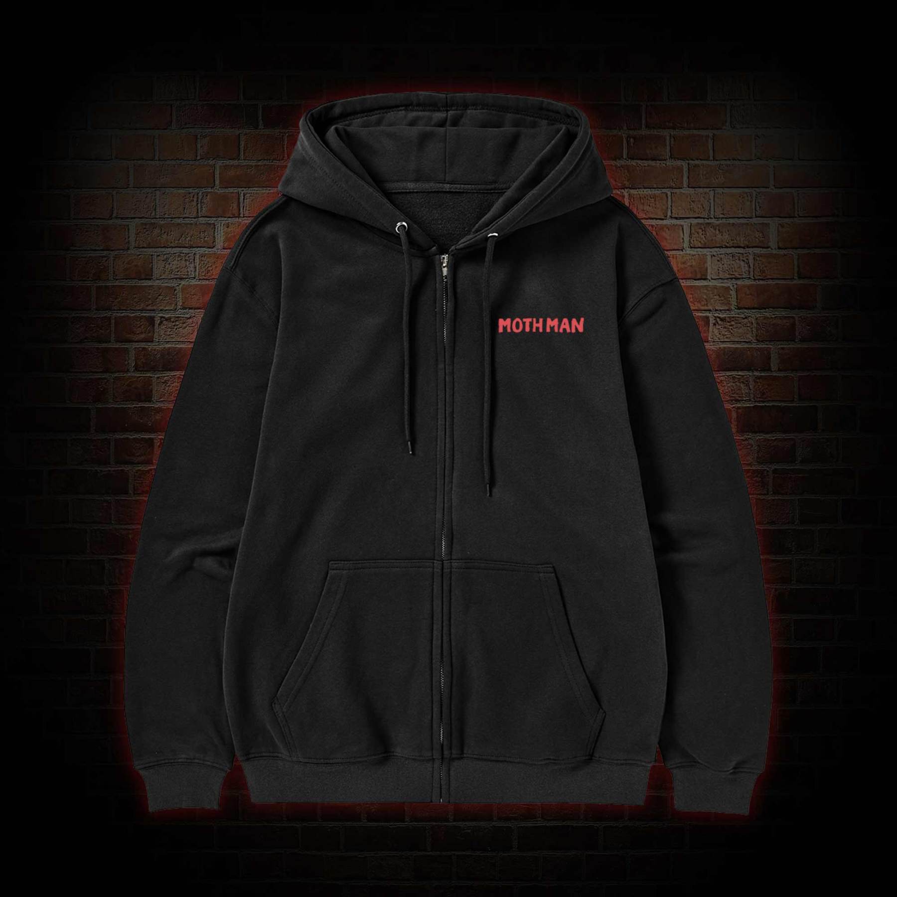 Cryptid Mothman Zipper Hoodie