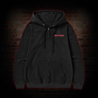 Cryptid Mothman Zipper Hoodie