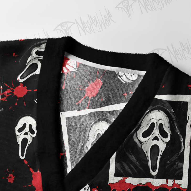 Ghostface Card Night Cardigan Sweater