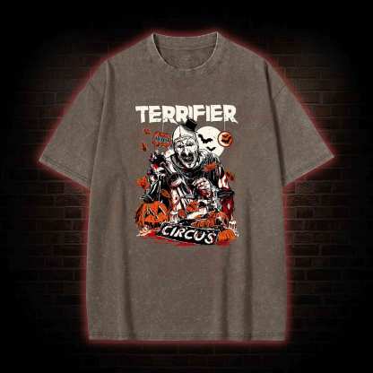 Terrifier Art the Clown Washed T-shirt