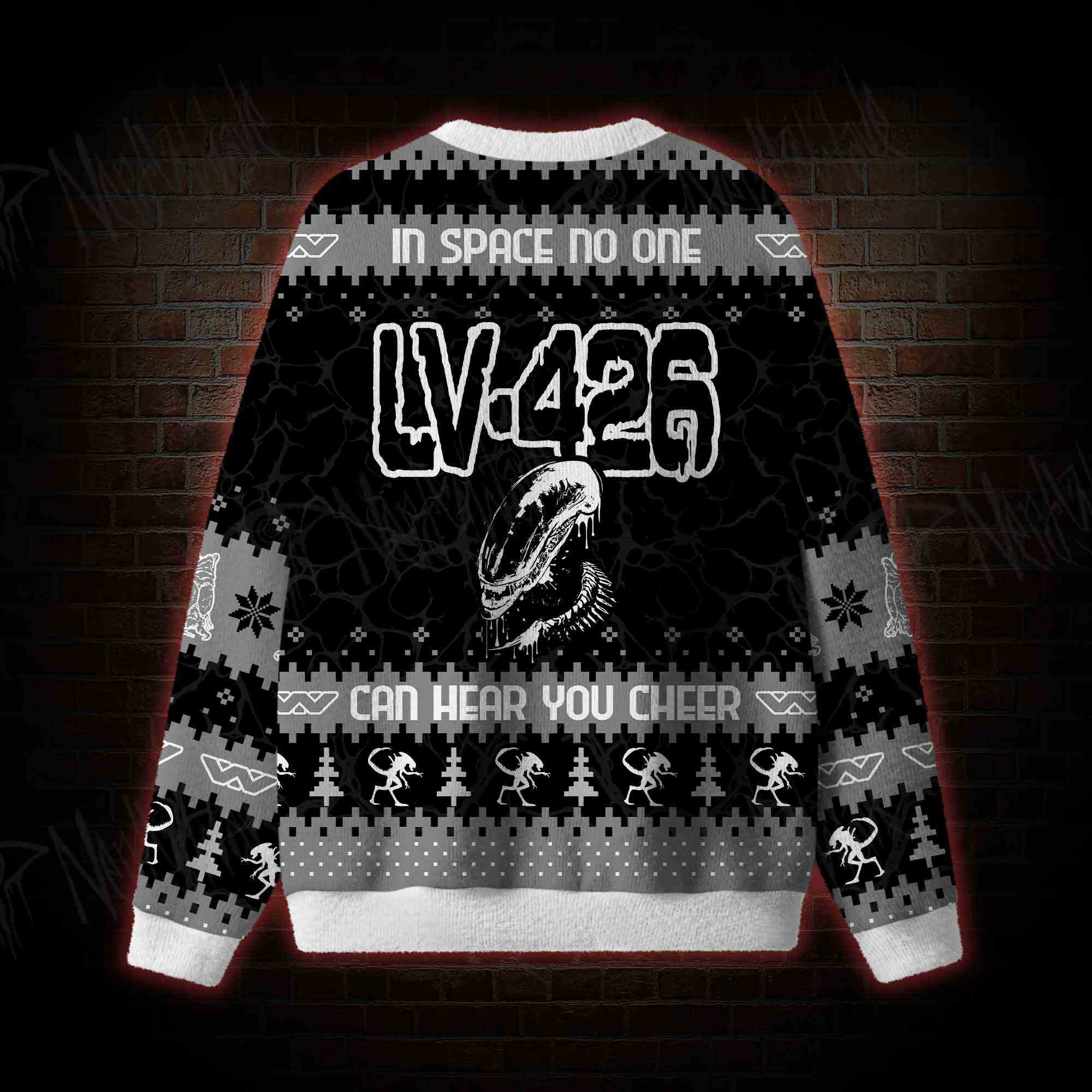 Space Scream Ugly Sweatshirts