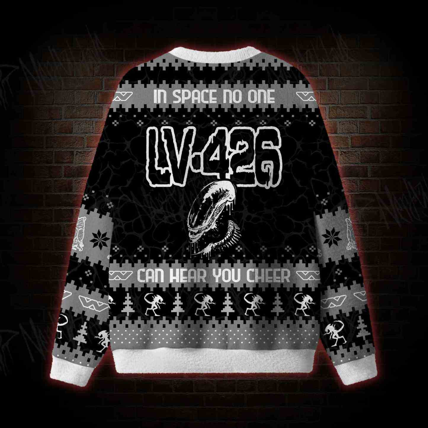 Space Scream Ugly Sweatshirts