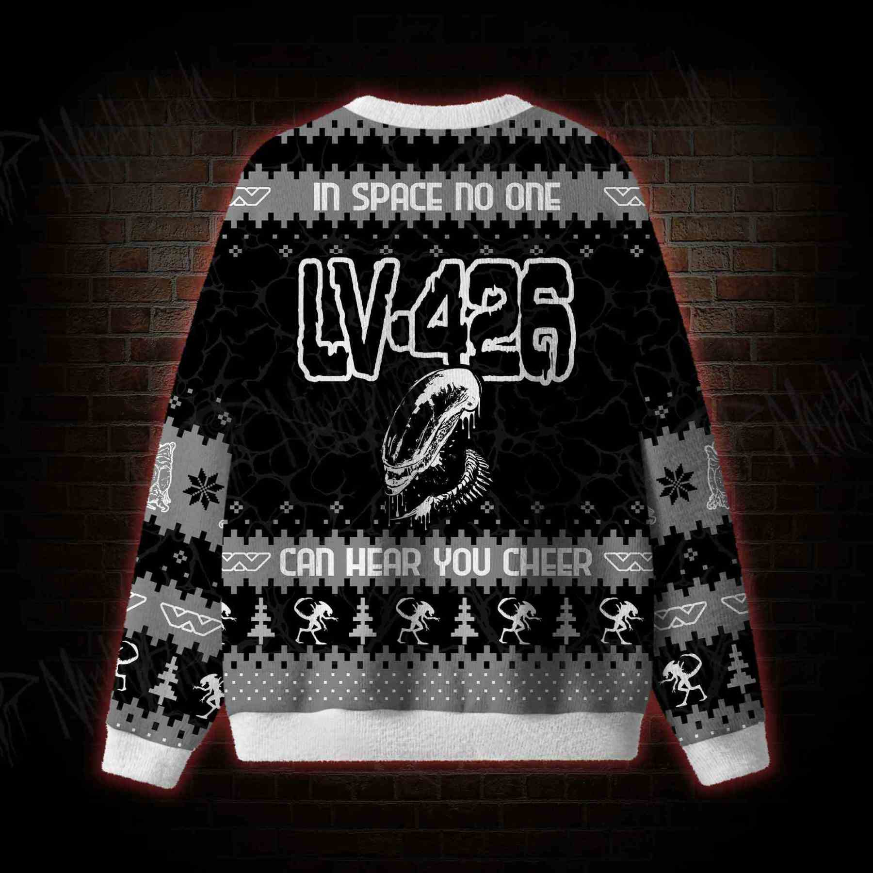 Space Scream Ugly Sweatshirts