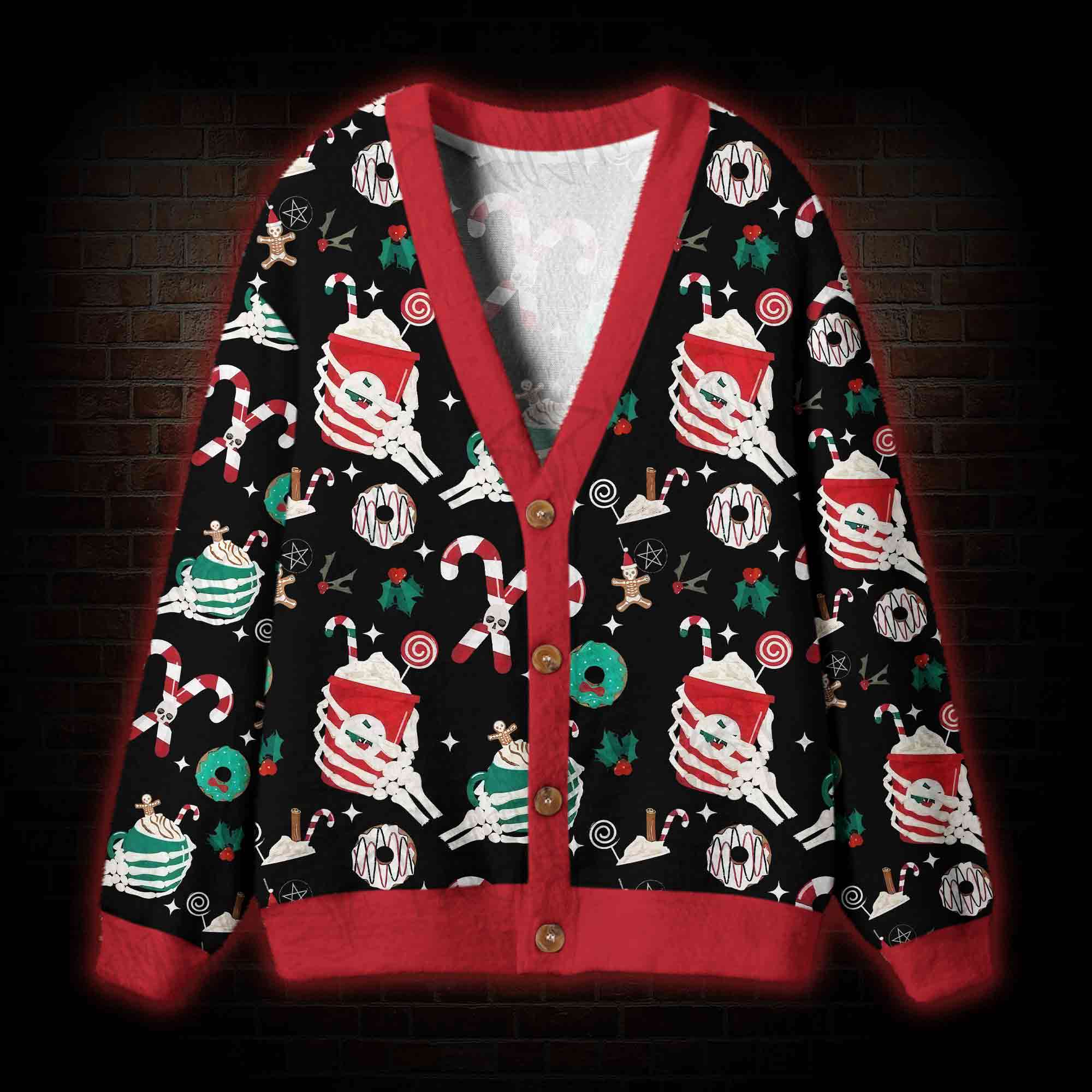 Creepmas Vibes Cardigan Sweater