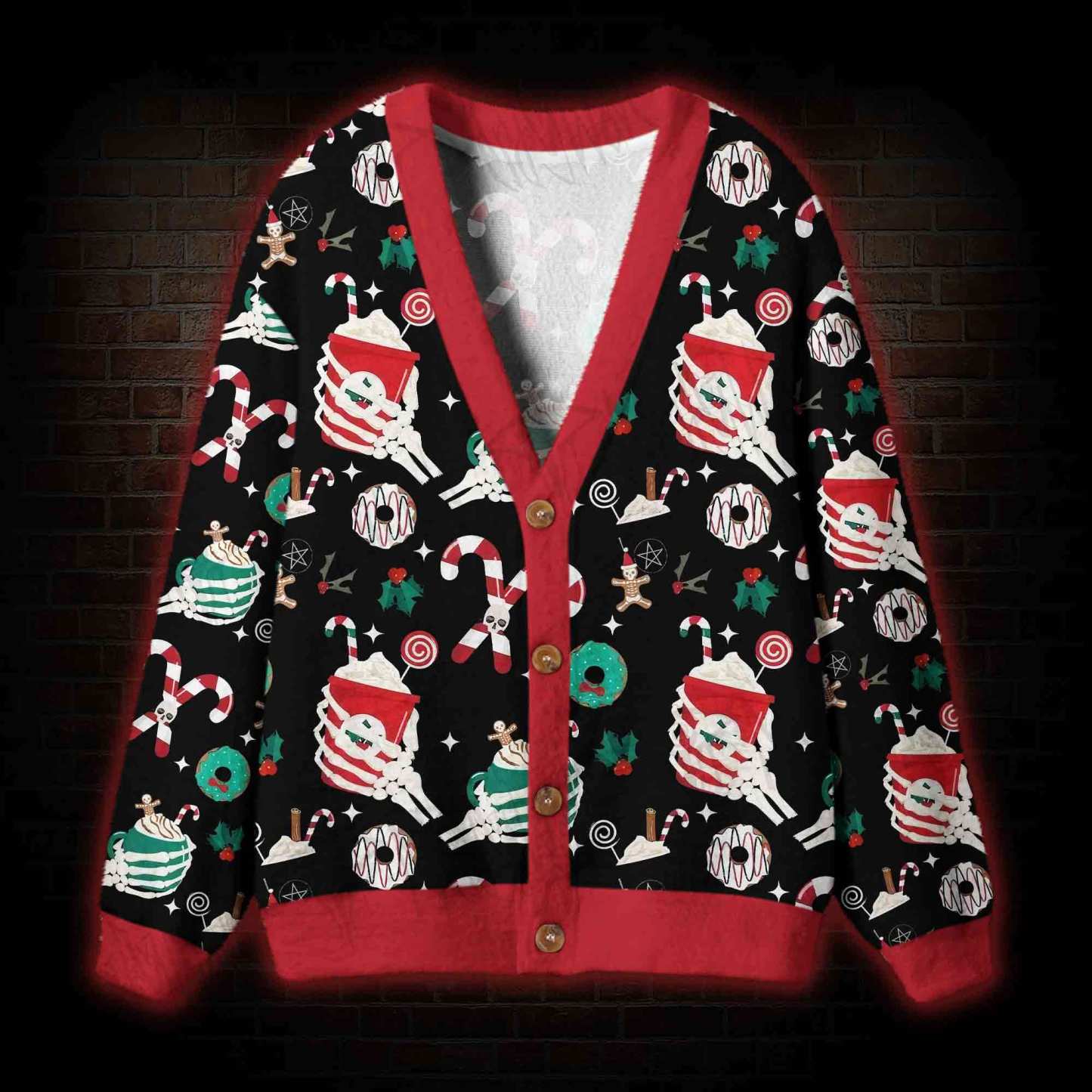 Creepmas Vibes Cardigan Sweater