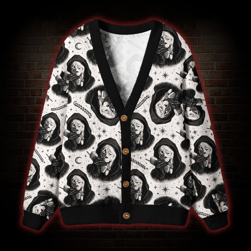 Got a scary joke for you? Cardigan Sweater