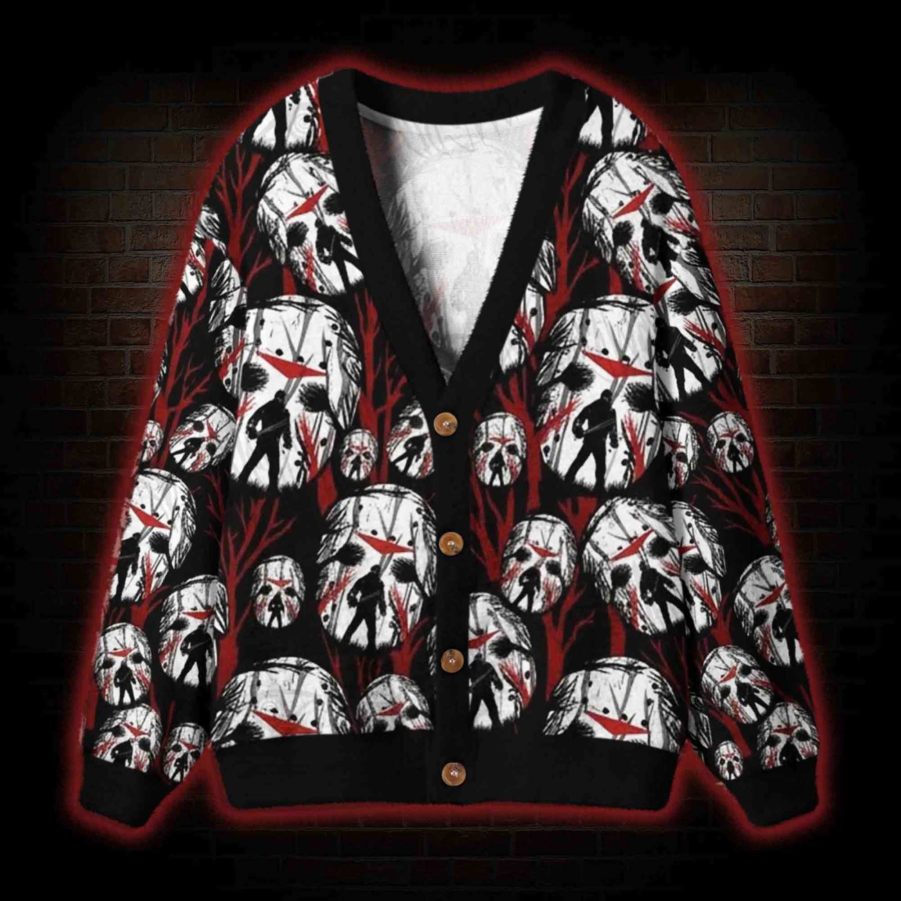 Friday Horror Night Cardigan Sweater