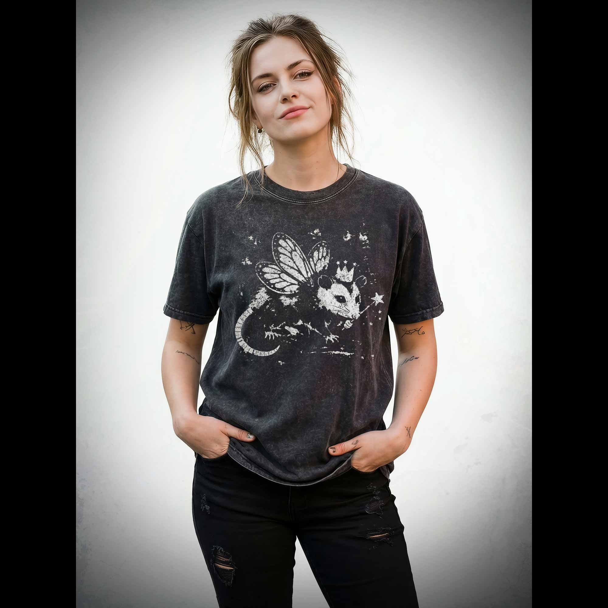 Your Fairy Godpossum Washed T-shirt
