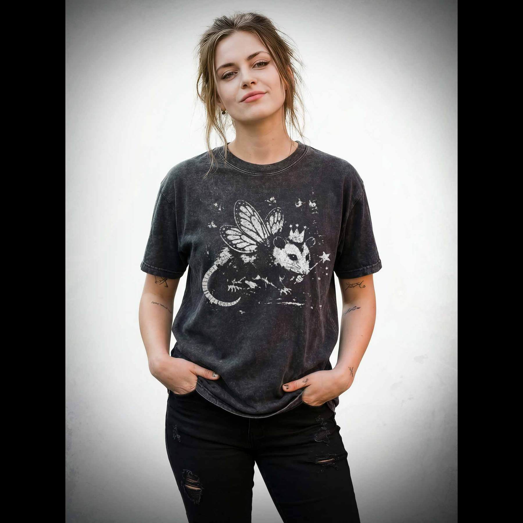 Your Fairy Godpossum Washed T-shirt