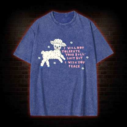 I Wish You Peace Washed T-shirt