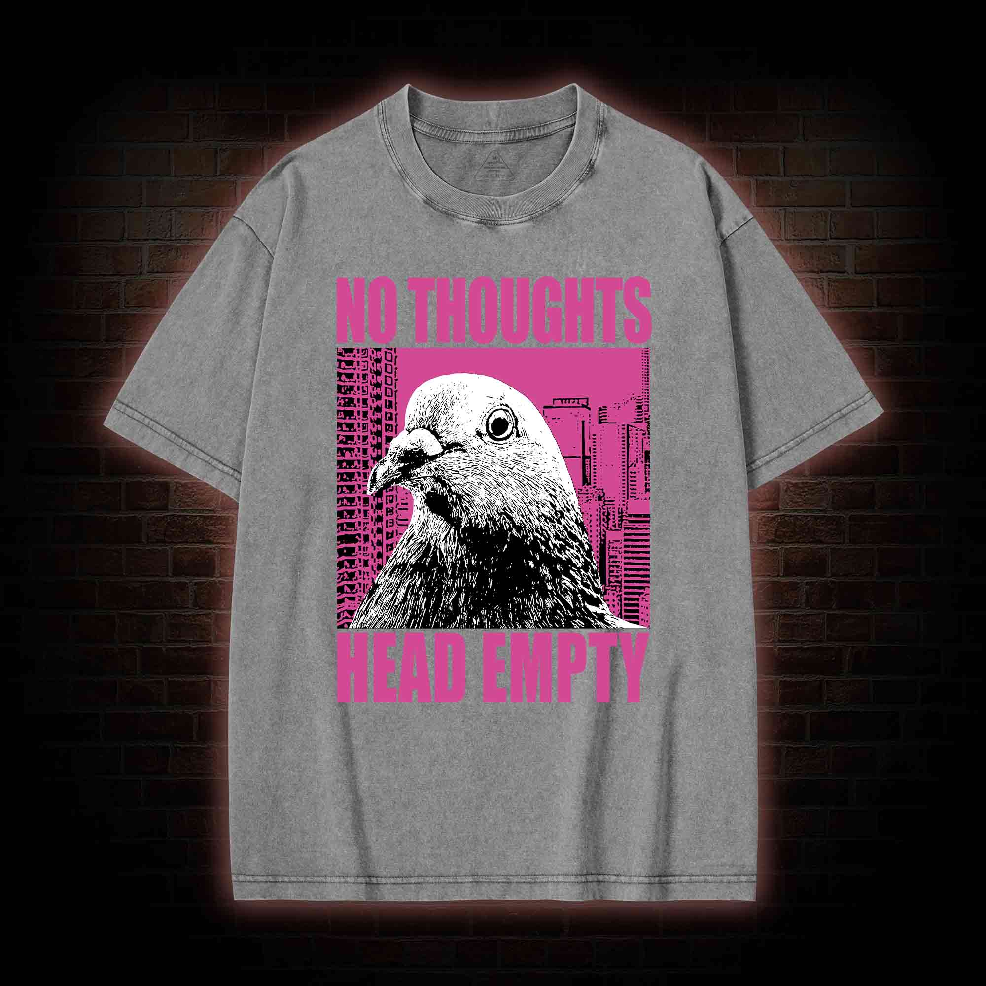 No Thoughts Head Empty Washed T-shirt