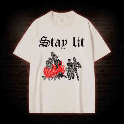 Stay Lit Washed T-shirt