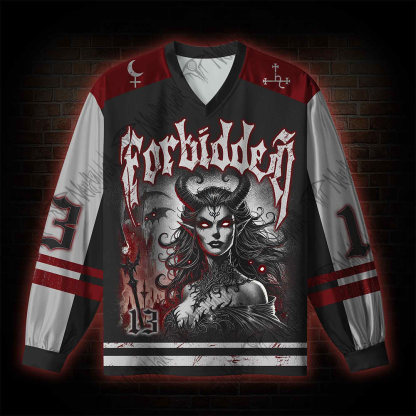 Lilith Horror V-Neck Long Sleeve Jersey