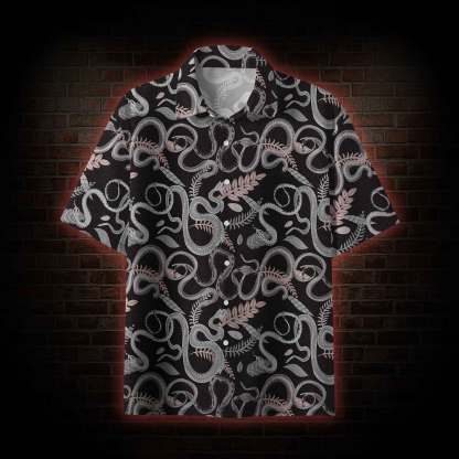 Snakes and Flowers Button-up Shirt