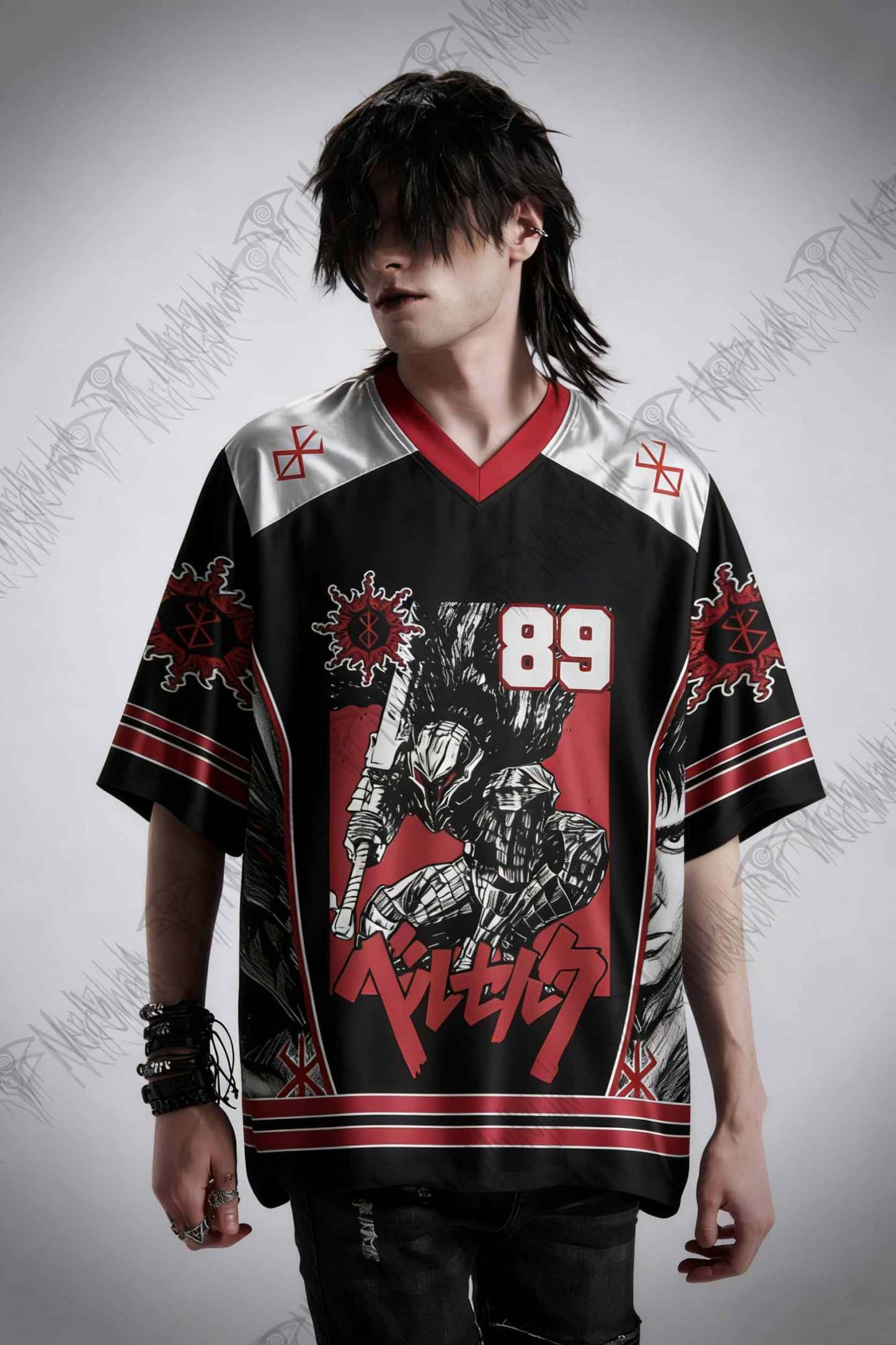 Black Swordsman Oversized Jersey