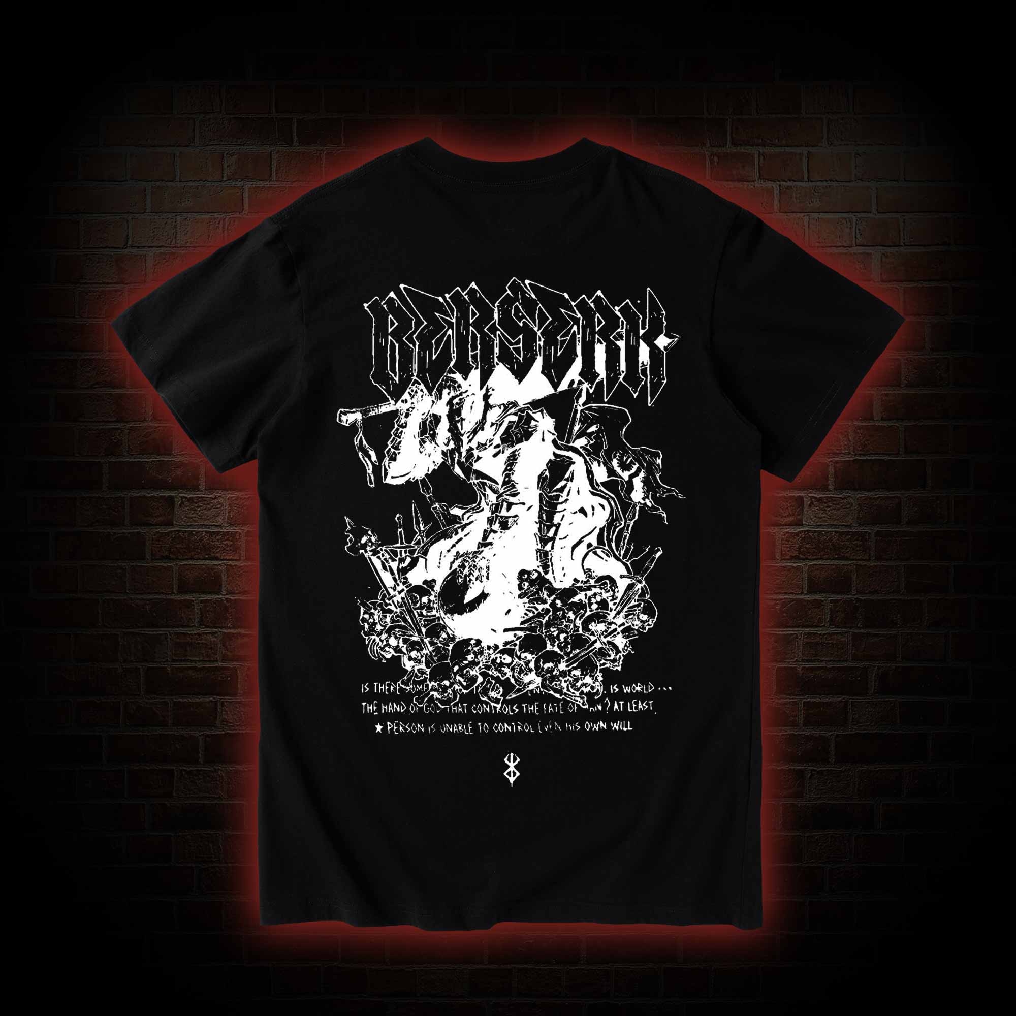 3877 Back Print T-Shirt